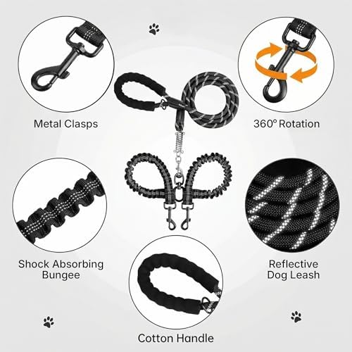 Double Dog Leash No Tangle – Rope Leash - Image 3