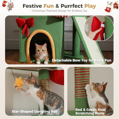 PEQULTI 83-108'' Floor to Ceiling Cat Tree - Image 6