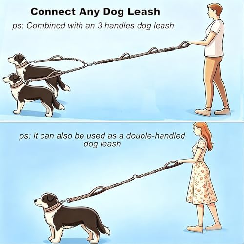 Double Dog Leash Coupler 20" Leash Splitter - Image 5