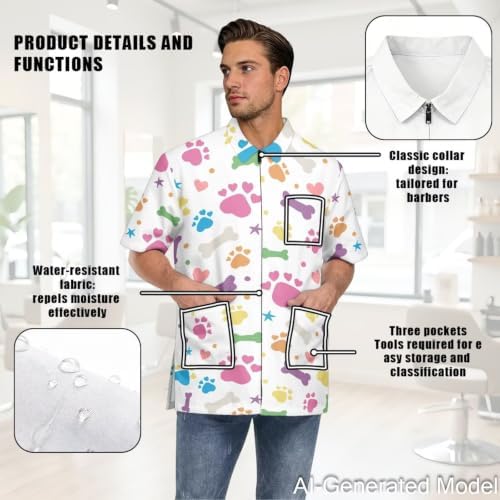 Professional Grooming Smock Unisex, Water Resistant Anti-Static - Image 5