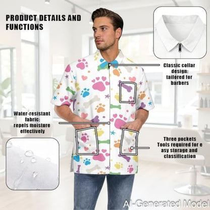 Professional Grooming Smock Unisex, Water Resistant Anti-Static - Image 5