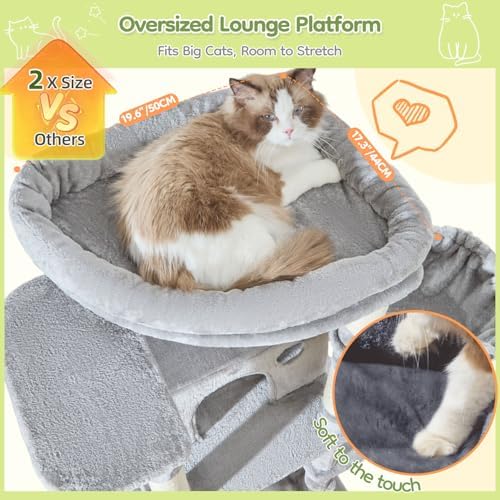 Taoqimiao 72 in Cat Tree, XXL Cat Tower - Image 3