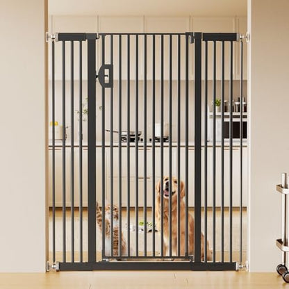 Fldofaves 57" Extra Cat Gate, Fits 29.5"-43" Wide Openings, Pressure Mounted by Fldofaves