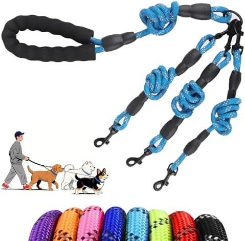 Dual Dog Leash - 360° Swivel No Tangle Walking Leash, Detachable Design by PawLuxe