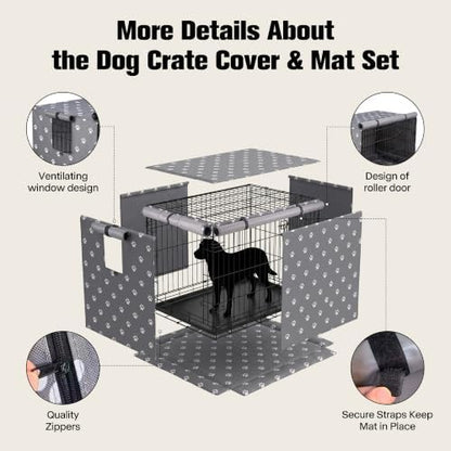 PetPrime 48 Inch Dog Crate Cover - Image 5