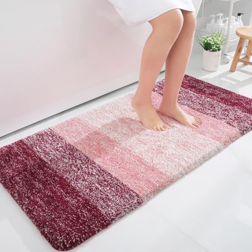 OLANLY Large Bathroom Rugs 50x30, Extra Soft Absorbent Microfiber Bath Rugs by OLANLY
