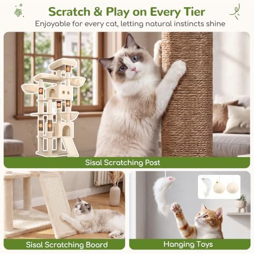 Globlazer 83in Extra Large Maine Coon Cat Tree - Image 6