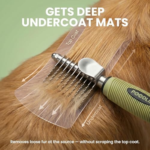 Poodle Dematting Fur Rake Comb Brush - Image 3