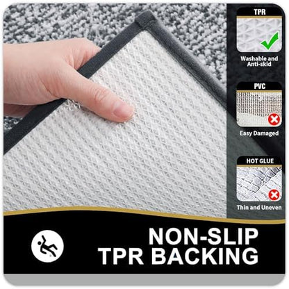 OLANLY Bathroom Runner Rugs 59x20, Long Bath Mats - Image 4