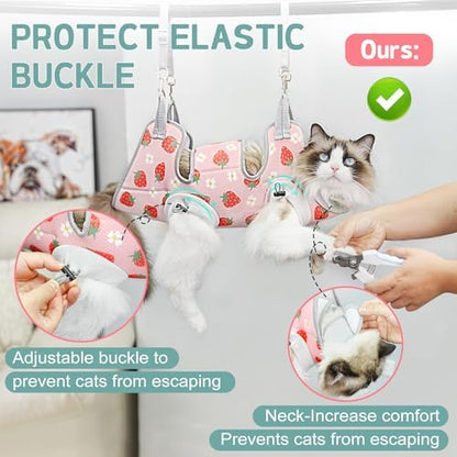 Supet Cat Grooming Hammock Harness - Image 3