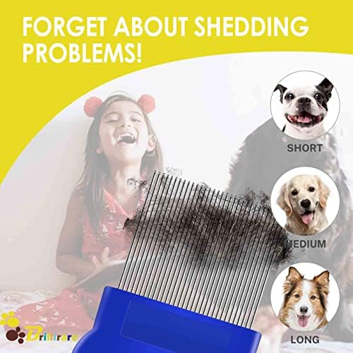 4 Pack Flea Lice Comb, Stainless Steel Dog Cat Grooming Combs - Image 7