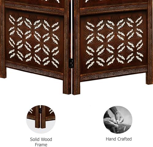 COTTON CRAFT Room Divider Wood Screen - Image 7