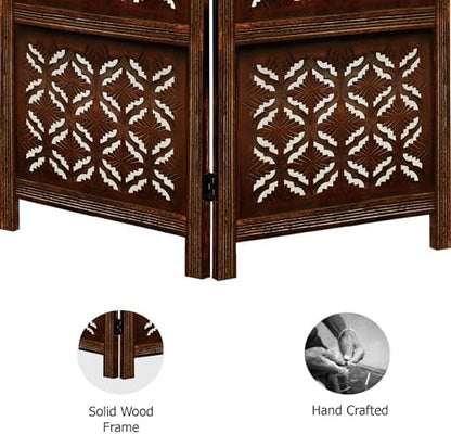 COTTON CRAFT Room Divider Wood Screen - Image 7