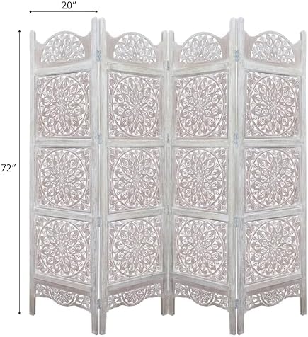 COTTON CRAFT Room Divider Wood Screen - Image 2