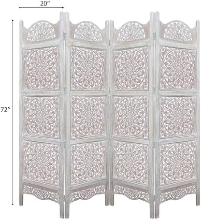COTTON CRAFT Room Divider Wood Screen - Image 2