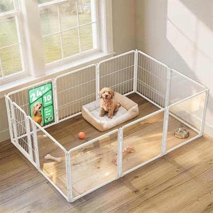 FXW AuraSpace Pro Acrylic & Wire Mesh Indoor Dog Playpen, 10 Panels by FXW