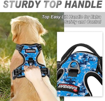 BARKBAY Dog Harness No Pull for Large Dogs Front Back Clips, Dog Vest - Image 3