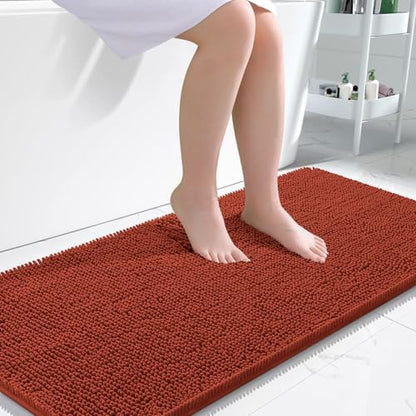 OLANLY Bathroom Runner Rugs 47x24, Extra Soft Absorbent Chenille Bath Rugs by OLANLY