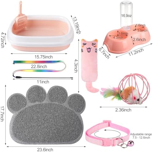 Tioncy 7 Pcs Kitten Litter Box Starter Kit - Image 2