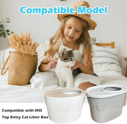 30 Pack Litter Box Liners Fit for IRIS Top Entry Cat Litter Box - Image 2