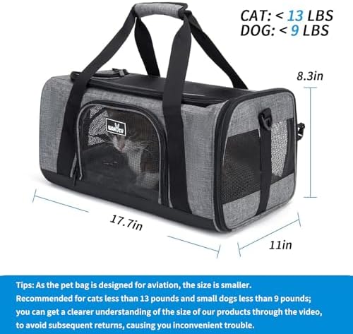 Wakytu TSA & Airline Approved Soft Pet Carrier - Image 3