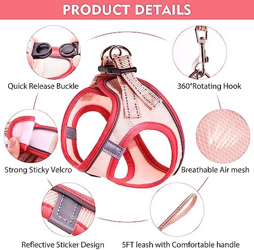 Cat Harness and Leash Set, Soft and Breathable Vest - Image 2
