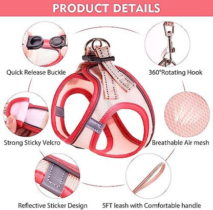 Cat Harness and Leash Set, Soft and Breathable Vest - Image 2