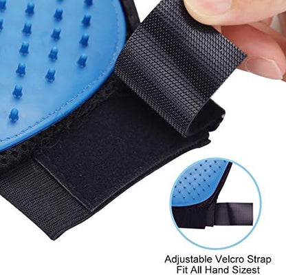 Pet Grooming Gloves 1 Pair Deshedding Mitt - Image 4