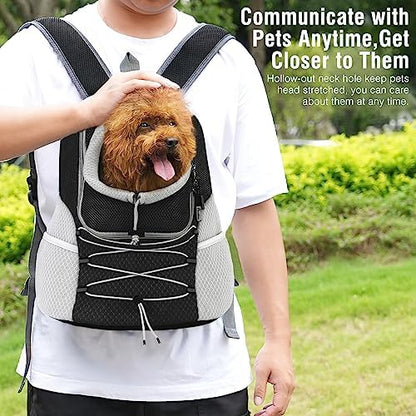 Pawaboo Pet Dog Front Carrier Backpack, Ventilated Mesh Puppy Back Pack - Image 4