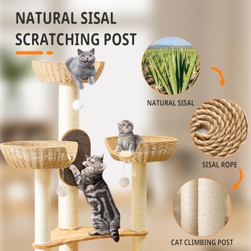 SHODMI 55-Inch Cat Tree for Large Indoor Cats - Image 5