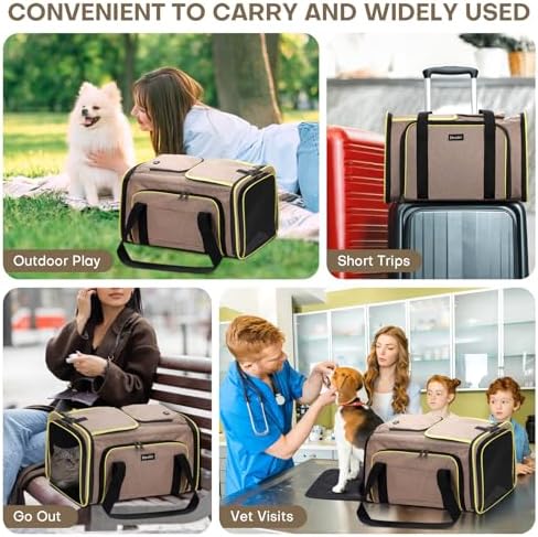 Pet Carrier, Large Soft Sided Expandable Travel Carrier - Image 3