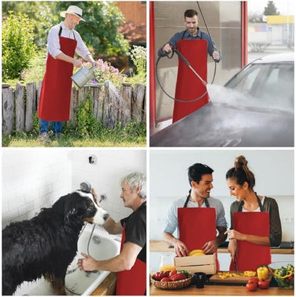 Homsolver 2 Pack Waterproof Dishwasher Rubber Adjustable Apron - Image 6