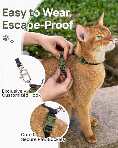 PetThem Adjustable Cat Harness and Leash Set Escape Proof - Image 2