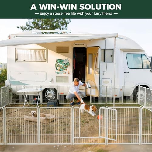 FXW Rollick Dog Playpen, Yard & RV Camping, 48 Panels - Image 2
