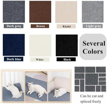 Cat Scratch Furniture Protector Mat DIY Cat Scratch Pad Self-Adhesive, Pet - Image 5