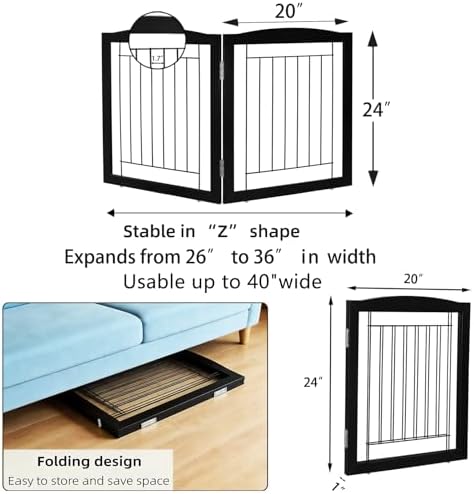 ZJSF Freestanding Foldable Dog Gate - Image 7