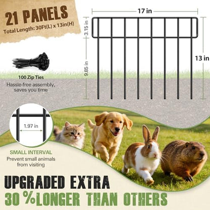 HIHADUUM 30Ft X 13Inch Animal Barrier Fence - Image 2