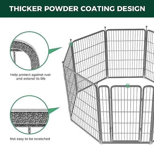 FXW Aster Dog Playpen Designed for Yard, 16 Panels - Image 5