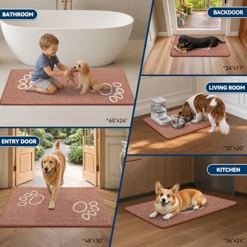 Bcoimo Super Absorbent Dog Door Mat - Image 5