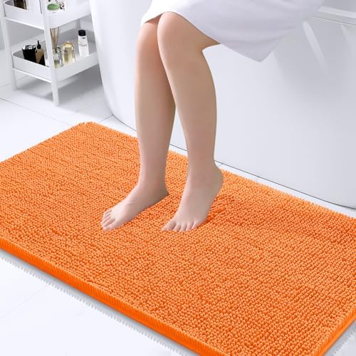 OLANLY Bathroom Runner Rugs 44x24, Extra Soft Absorbent Chenille Bath Rugs by OLANLY