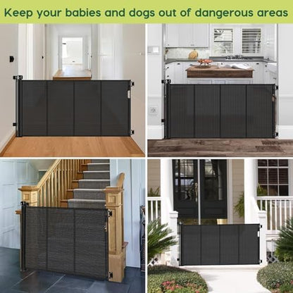 2 Pack Reinforced 55" Wide Retractable Baby Gates - Image 7