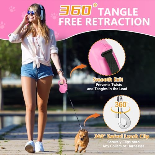 Retractable Dog Leash, 16ft Dog Walking Leash - Image 6