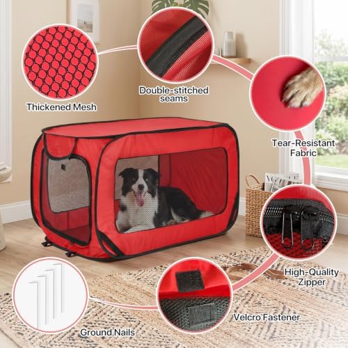 Portable Dog Crate 36" Collapsible Pop Up Dog Crate - Image 2