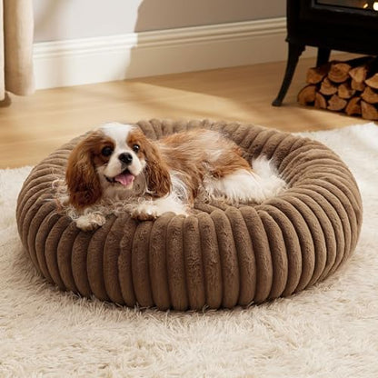Bedsure ComfyFleece® Donut Medium Dog Bed by BEDSURE
