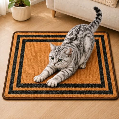 Cat Scratcher Mat, Natural Sisal Cat Scratch Pad by LESISSMER