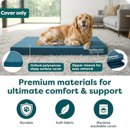 Furhaven Replacement Dog Bed Cover Water-Resistant Indoor/Outdoor Logo Print - Image 5
