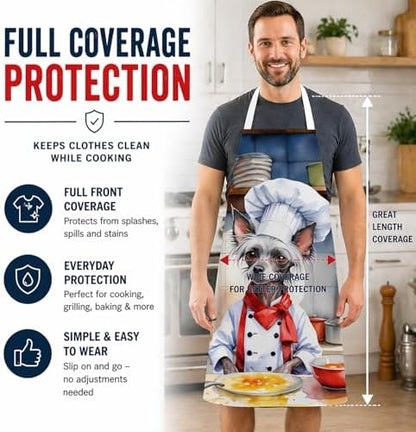 Caroline's Treasures Chinese Crested The Chef Apron Cooking Kitchen Server - Image 3