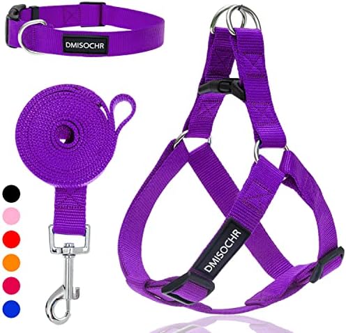 No Pull Dog Harness, Leash & Collar Set, Adjustable Step-in Vest by IPRAVOCI