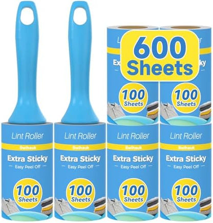 Swihauk 600 Sheets Extra Sticky Lint Rollers by swihauk