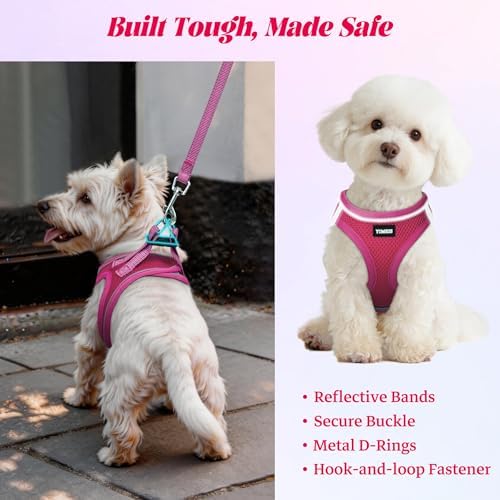 No Pull Dog Puppy Harness and Leash Set Reflective Mesh Vest XX-Small - Image 5